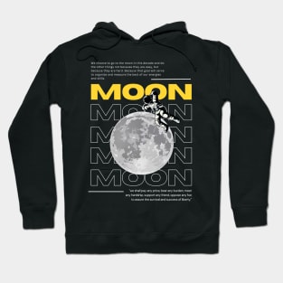 Space Moon | Night Moon | Freedom Of The Moon Hoodie